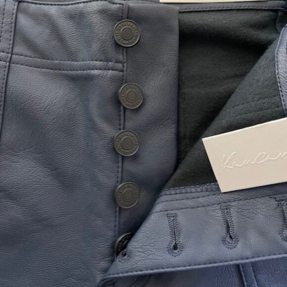 Kancan Nelly High Rise Faux Leather Cargo Joggers - Picture 3 of 10